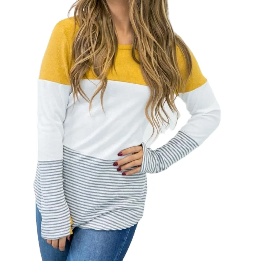 

Cute Casual Striped Women Long Sleeve Maternity Tops Breastfeeding Tops Ladies T-Shirt Loose Pregnancy Loose Clothes T Shirt