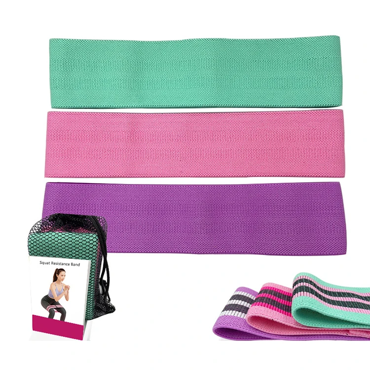 

Wholesale Fabric Non Slip Gym Workout Hip Booty Bands Exercise Fitness Elastic Resistance Bands set, As picture
