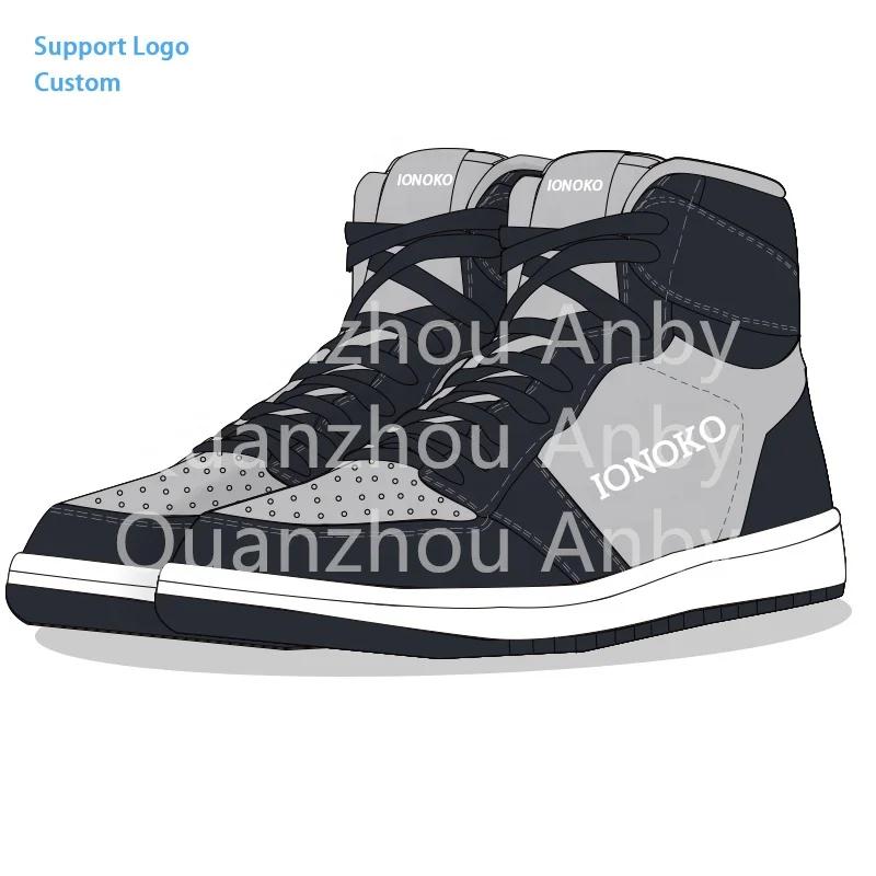 

Wholesale 2021 Fashion Custom Logo High Top Running Shoes Causal Sports Sneakers Customized Shoes