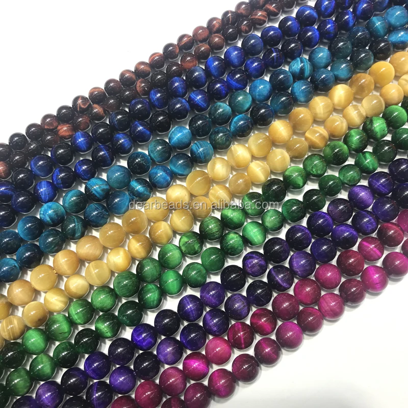 
Wholesale Jade Tiger Eye Amethyst Tourmaline Lava Agate Beads Crystal Natural Gemstone Stone Beads for Jewelry Making 4-12mm 