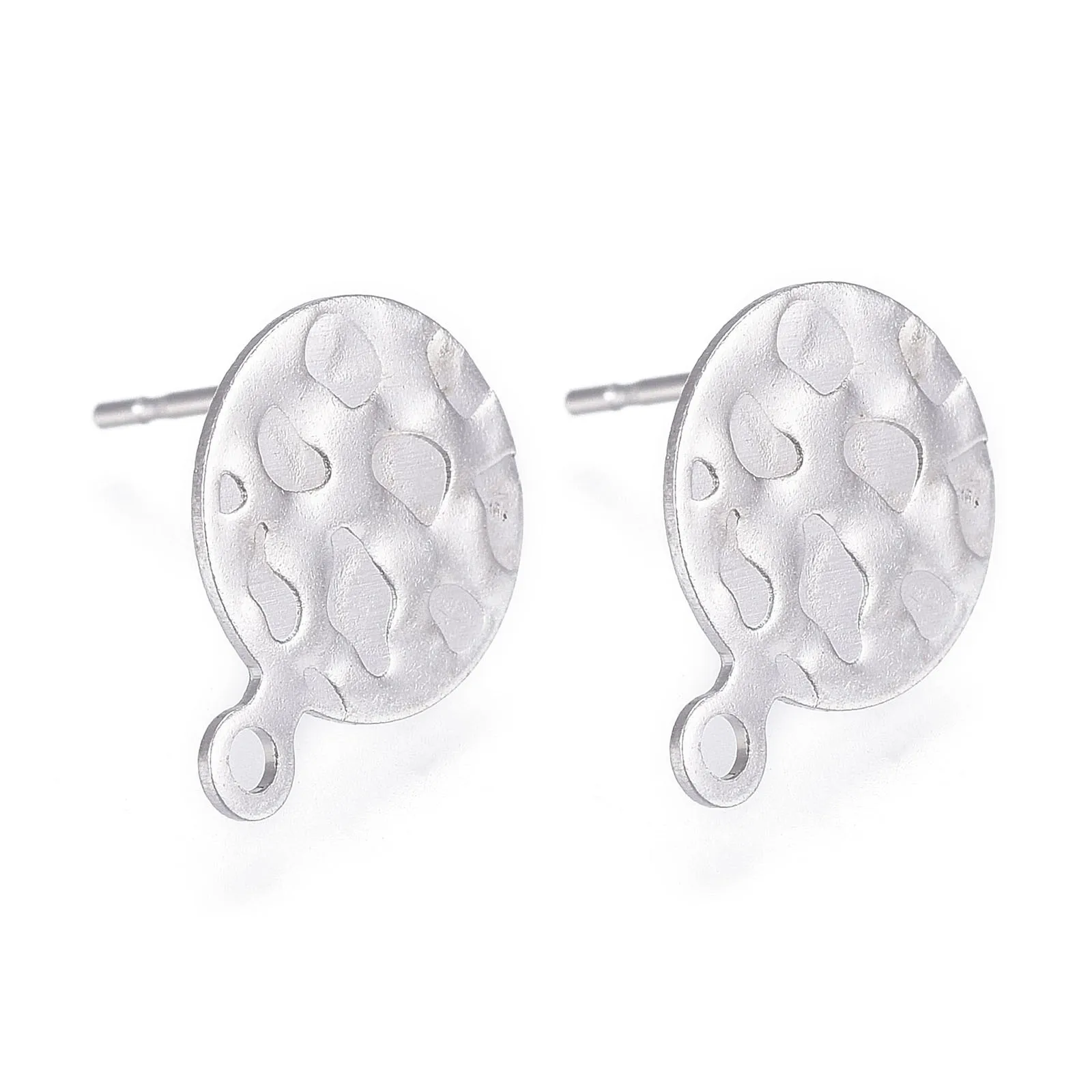 

PandaHall Flat Round 304 Stainless Steel Stud Earring Findings