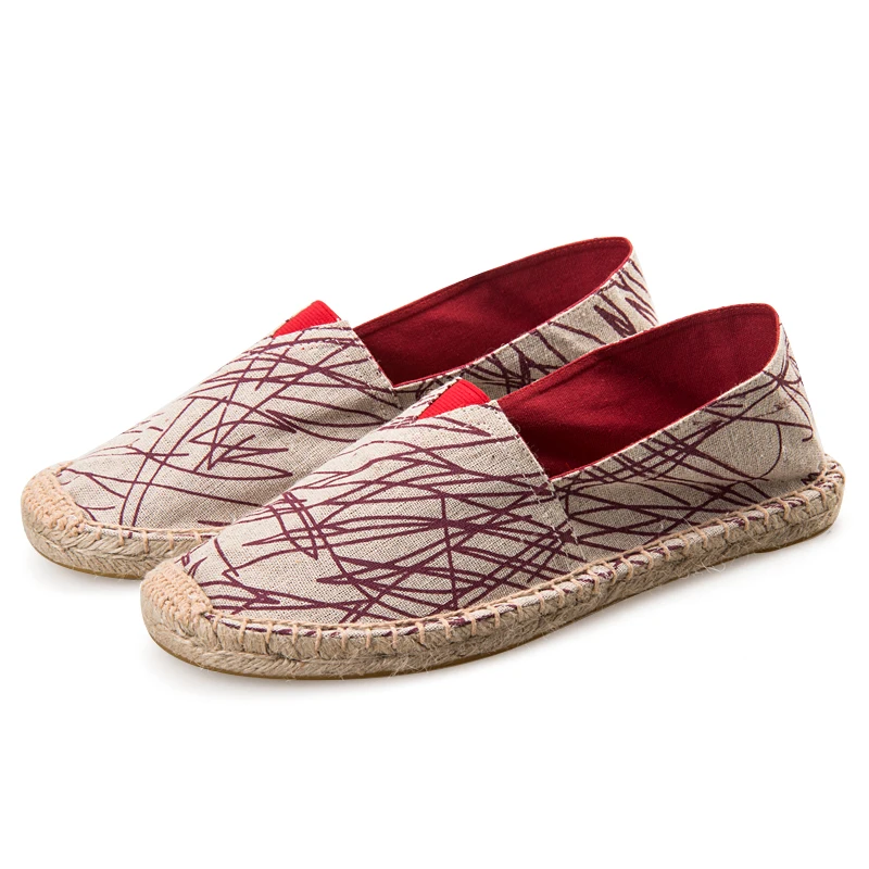 

Flat shoes women's shoes graffiti hemp rope bottom women's shoes