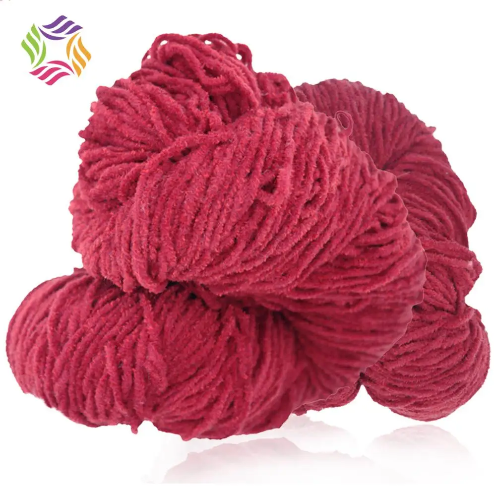 
Super Soft Charmkey Nm 4.2 Polyester Chenille Yarn Knitting Yarn for Knitting Blanket and Baby Clothes 