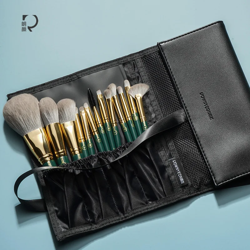 

10pcs Purple Bs Mall Makeup Brush Set, Green,brown,white,custom