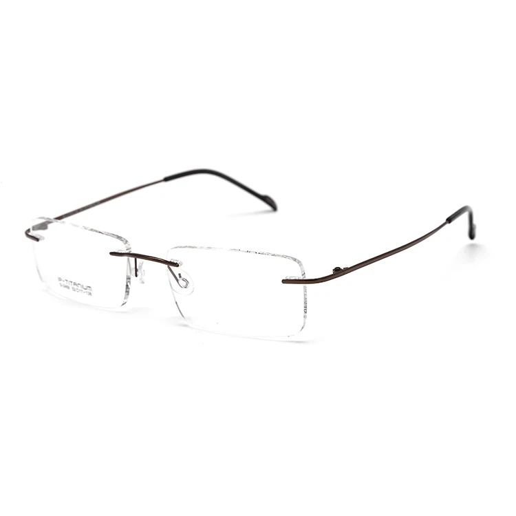 

Ready stock Designer brand eyewear frame, rimless men optical frames wholesale, C50/gold,c210/brown,c06/silver,c156/gun,c1/black