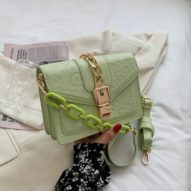 

Exquisite print pattern ladies handbag shoulder bag luxury design crossbody bag, Multicolor