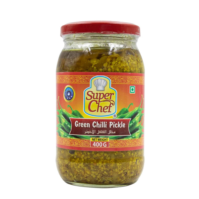 
INDIAN GREEN CHILLI PICKLES 400G 