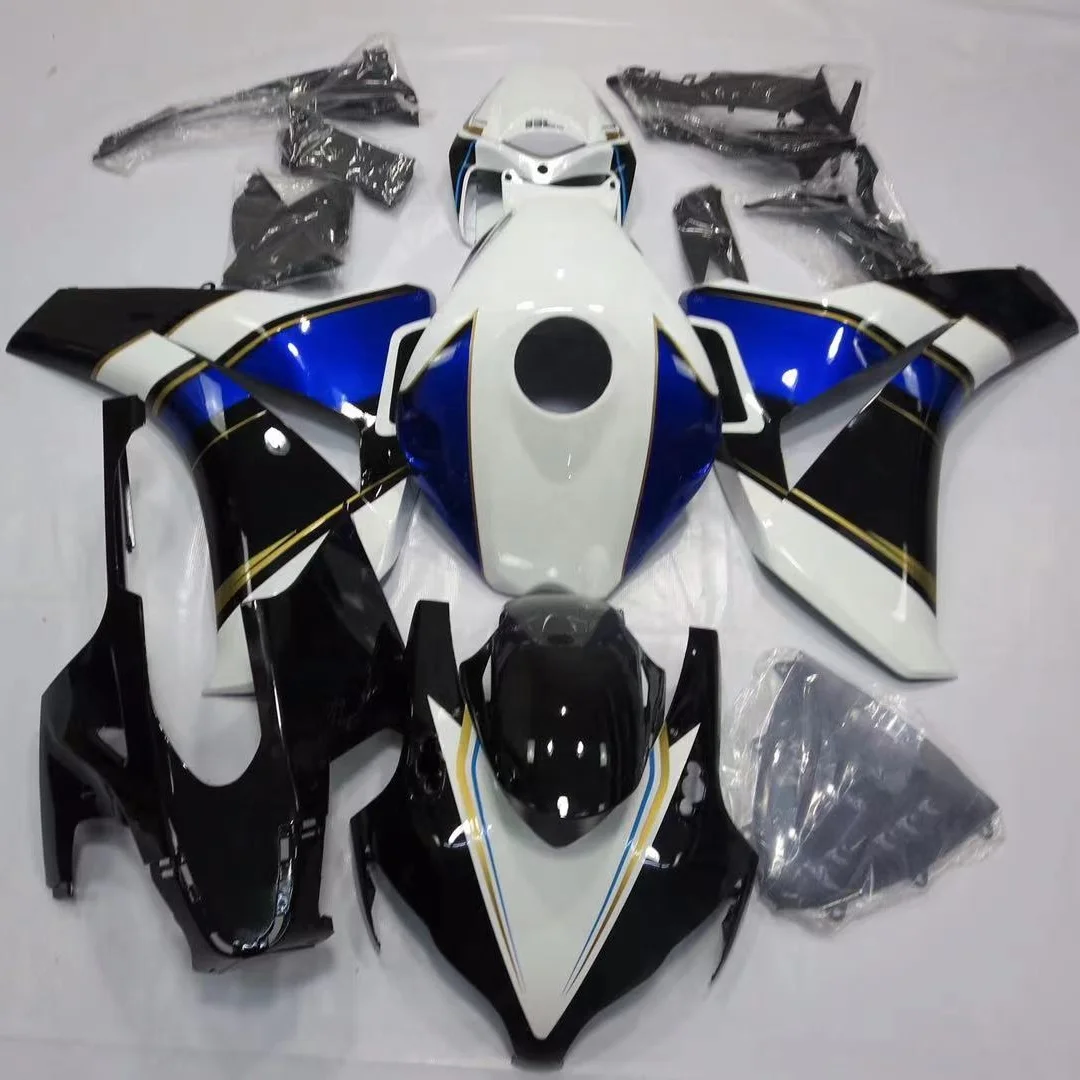 

2021 WHSC Motorcycle Fairing Body Kit For HONDA CBR1000 2008-2011 ABS Plastic Fairing Kit white blue, Pictures shown