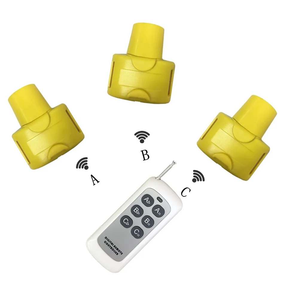 

Waterproof training pet products dog training for 3dogs 1pcs remote control + 3pcs same beeper collar D100B-3, Orange and yellow