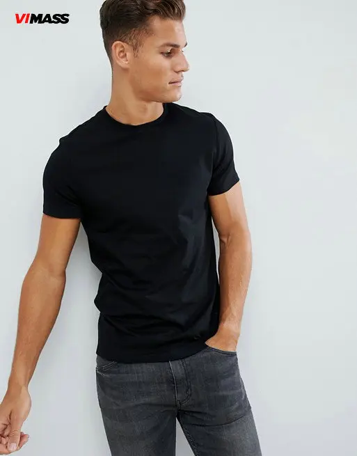 China supplier custom OEM Shirt 100% Bamboo Clothing Men's Plain Round Neck Bamboo T-Shirt