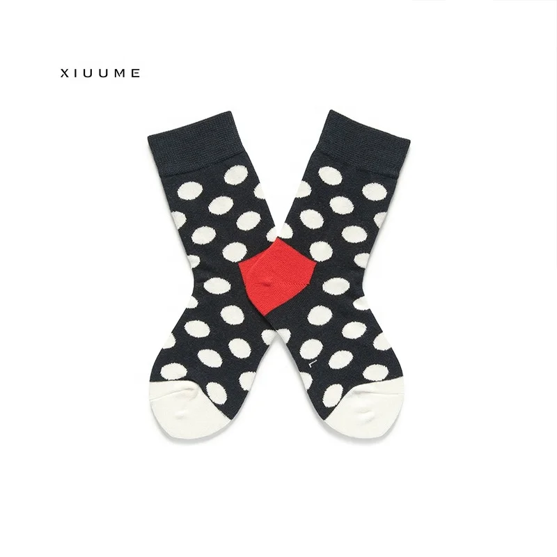 

2020 New combed cotton classic dots stripe cozy cute fashion designer funny happy kids socks