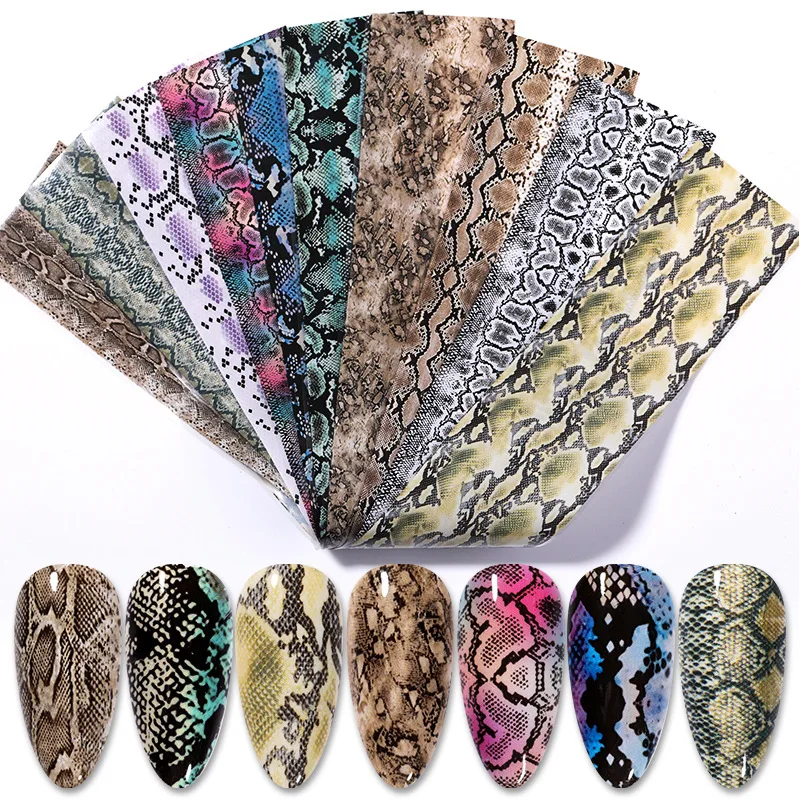 

2021 fashion nail art brand Logo water transfer nail decals leopard print marble butterfly snake grain nail art stickers