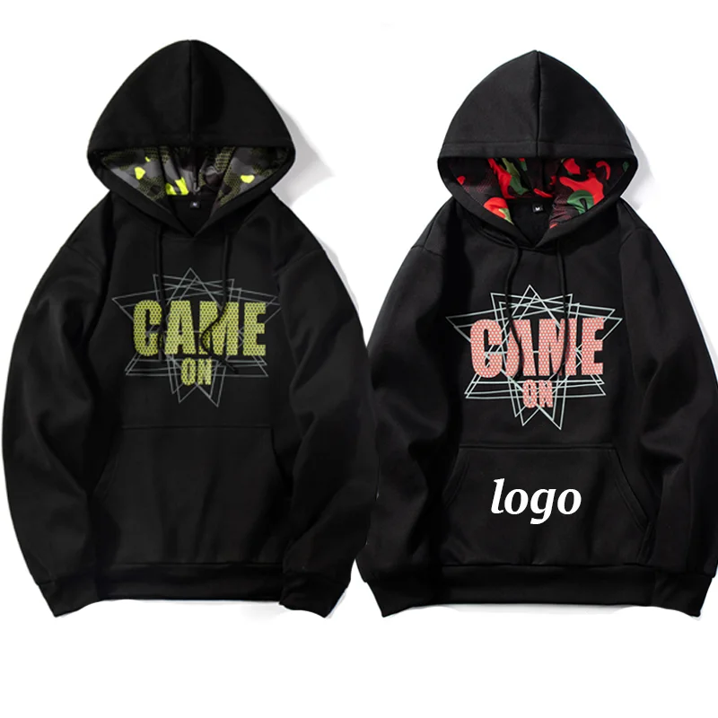 

2020 New Design Print Custom Hooded Sweatshirt Fashion High Quality Street Style Pullover Warm Hoodie, As picture