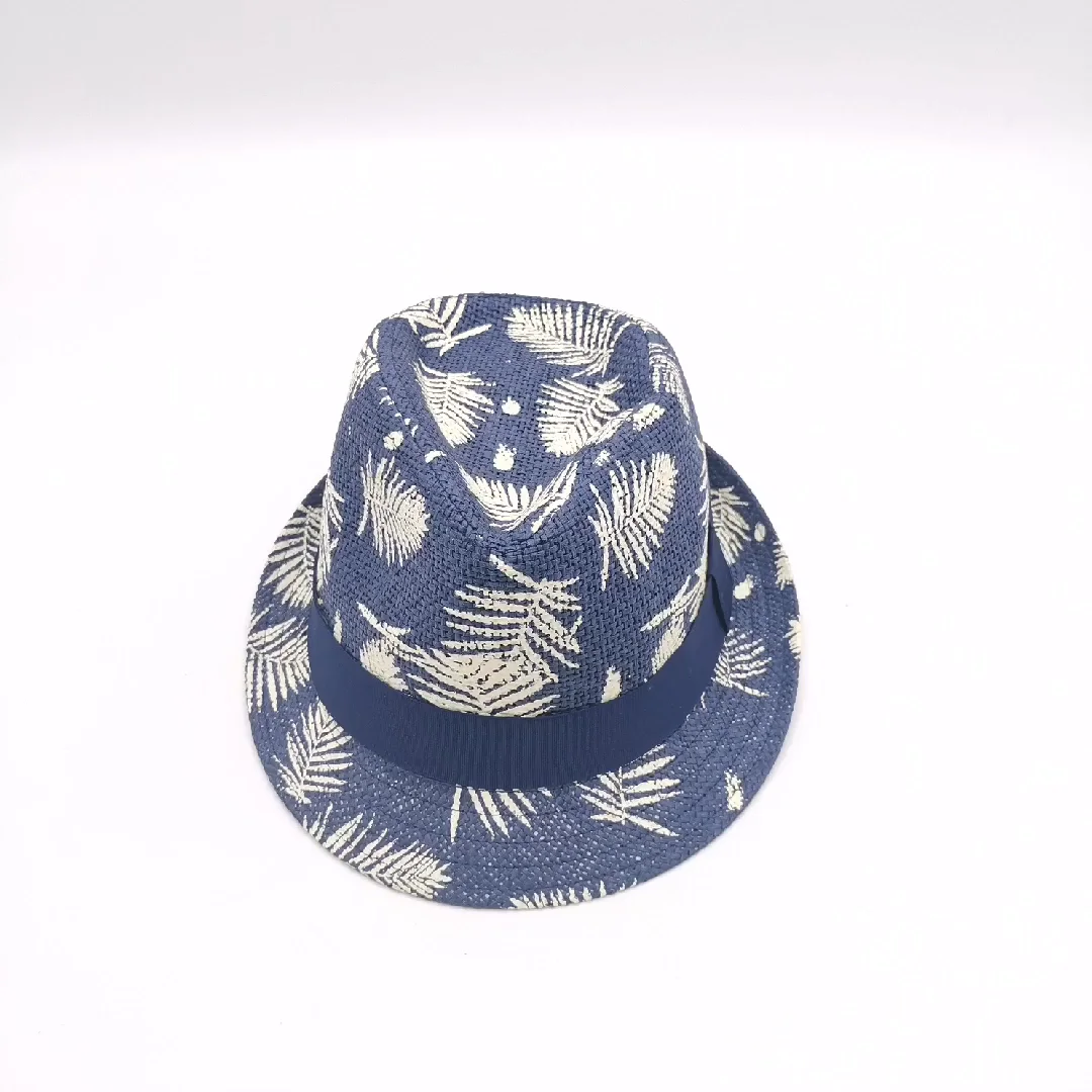 Raffia Boy Summer Fedora Straw Hat Kids 