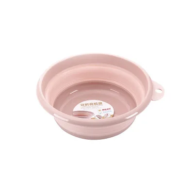

New Folding Washbasin Plastic Wash Basin Baby Basin Travel Portable Hanging Thicken