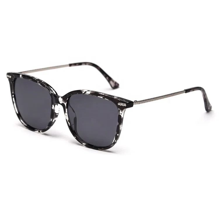 

Modern Gentle Classical Mix Material Design Oversize Rim Sunglasses TR1750