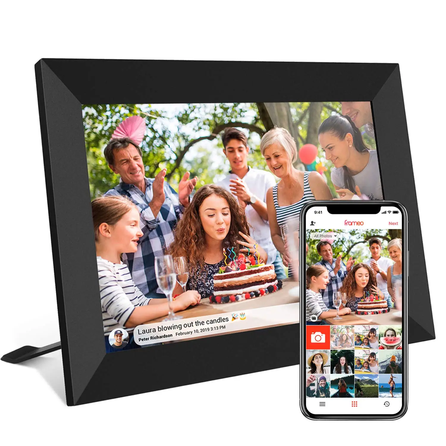 

stock up for Black Friday10Inch FRAMEO WiFi Digital Photo Frame with IPS Touch Screen Send Photos and Videos at Anywhere Anytime