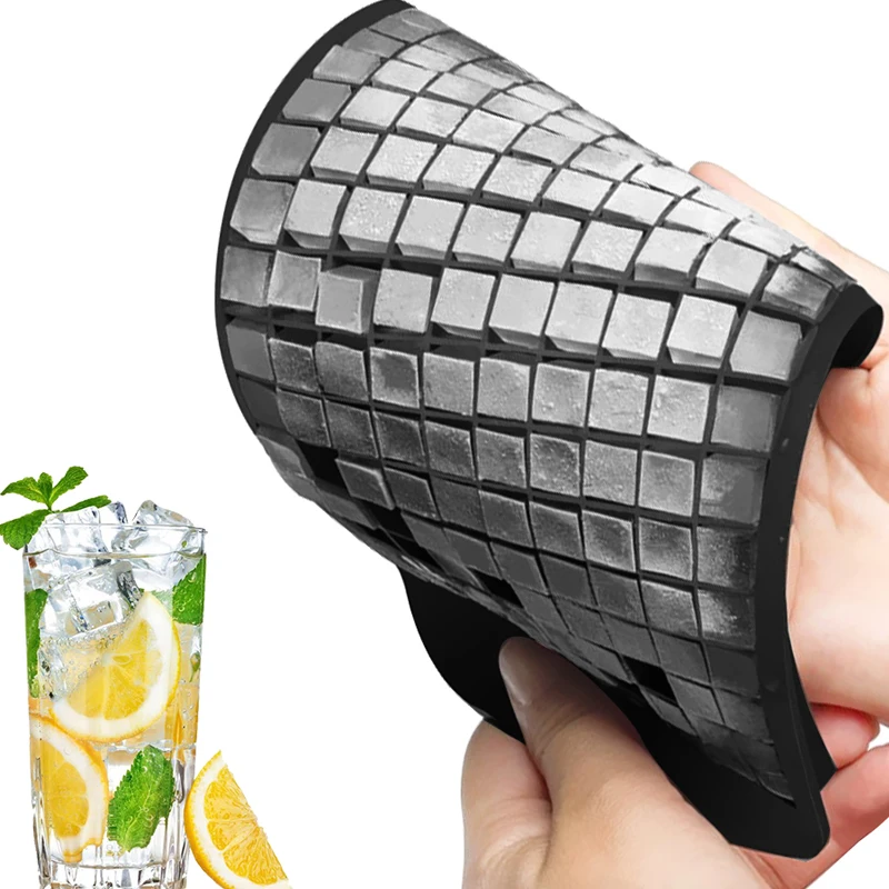 

Ice Cube Tray 160 Grids 1X1cm Silicone Fruit Ice Cube Maker DIY Creative Small Ice Cube Mold Square Shape Kitchen Accessories, As photo