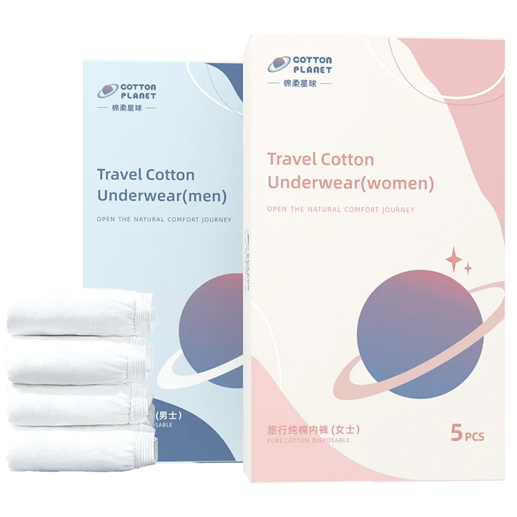 

2021 New Promotion Ladies Soft Portable White Cotton Disposable Underwear Panties