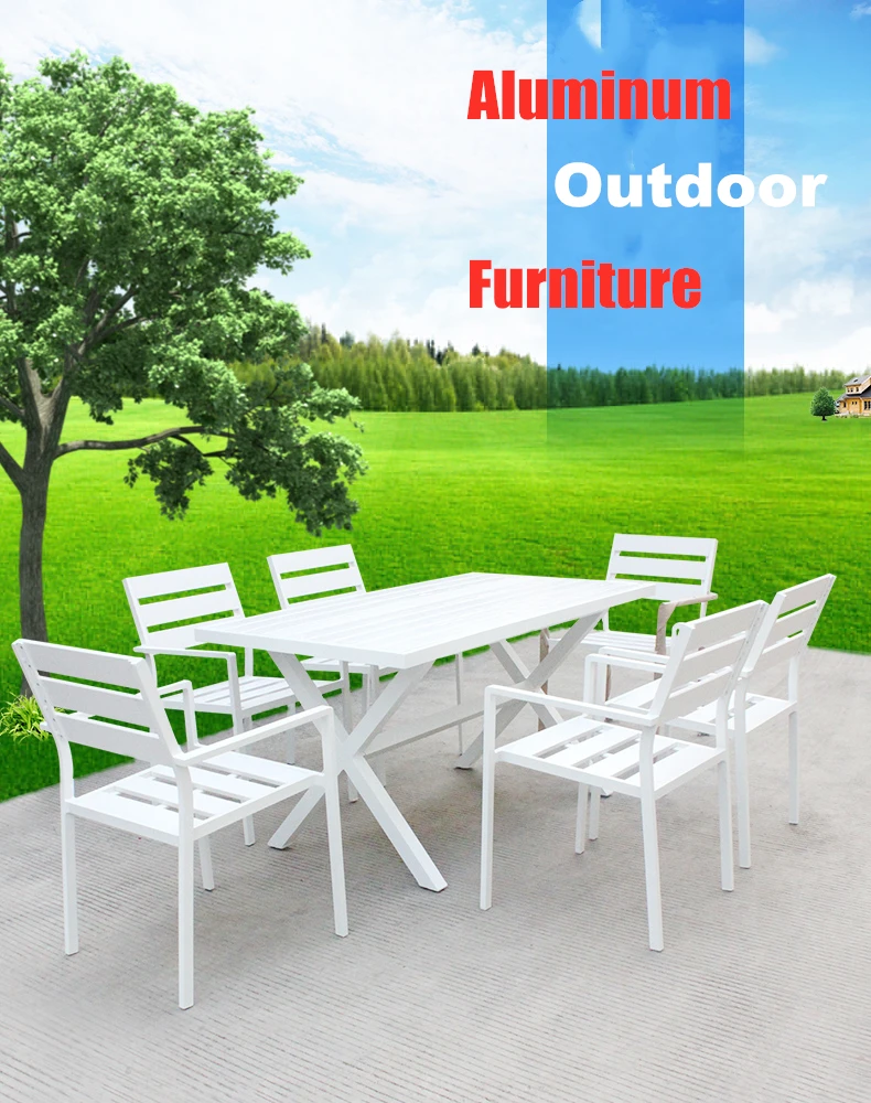 
Garden Outdoor Furniture Aluminum Table and Chairs 