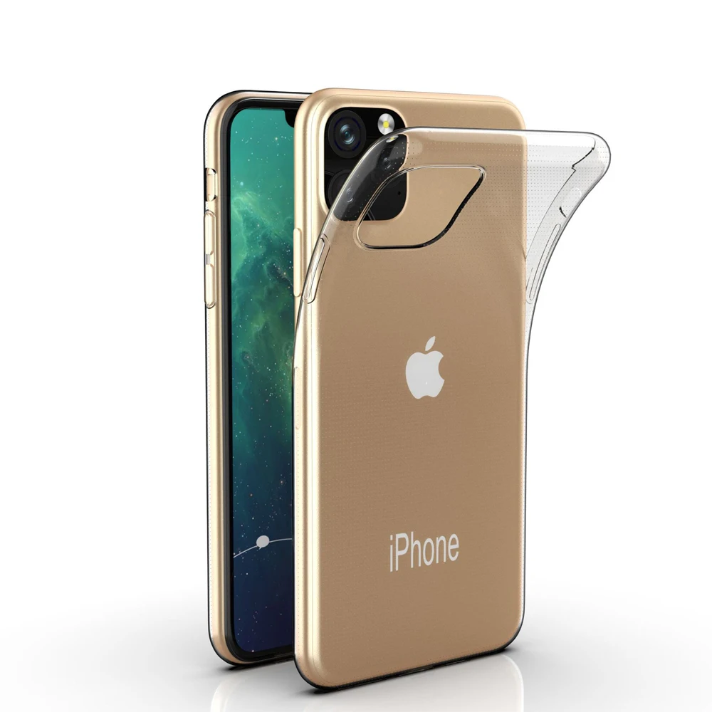 

New Arrivals 0.8mm Ultra Thin Clear TPU Case for iPhone 11 Pro Max, Transparent