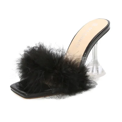 

Comfortable Women Shoes Summer Beach Crystal Elegant Flip Flops Fashion Luxury Black Women Open Toe Shoes