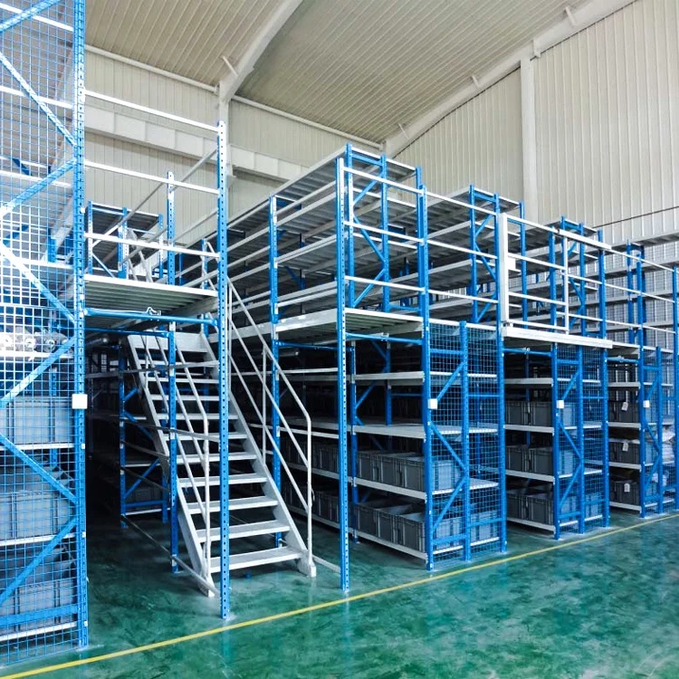 
GTY custom supported industrial grating cold storage steel mezzanine shelving floor racking 