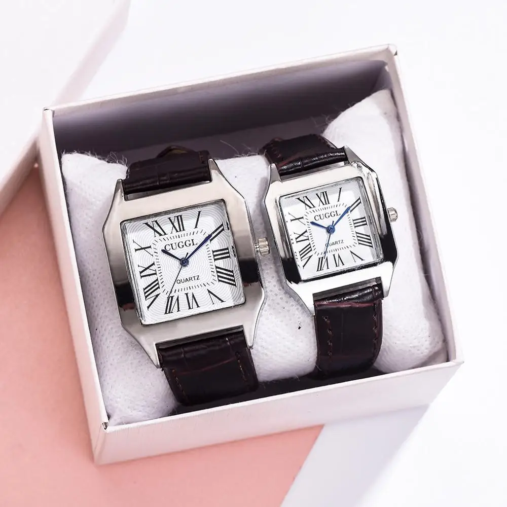 

Couple Lover Watches Quartz Dial Clock PU Leather WristWatch Relojes Watch Women Men Fashion Luxury Relogio Feminino Saat