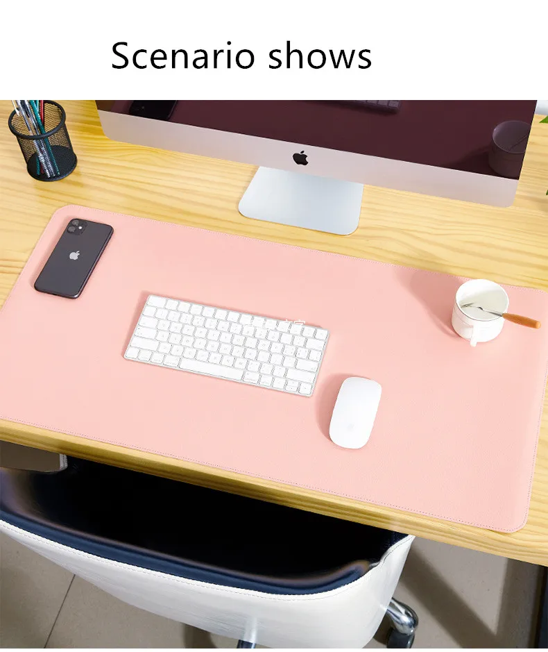 Large Cork Vegan Leather Desk Pad Non Slip Pu Leather Desk Computer Mouse Pad Buy Large Desk