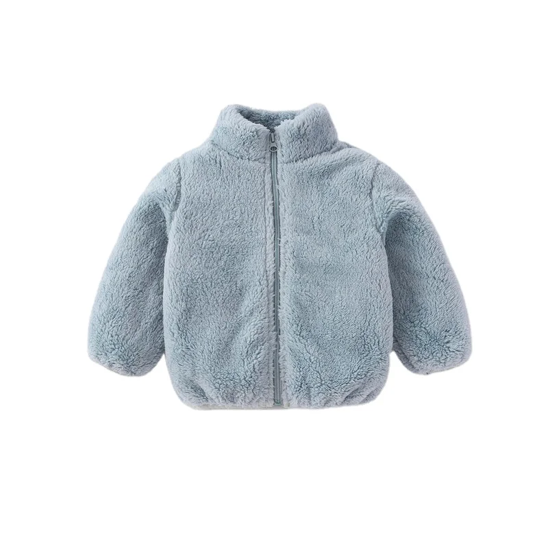 

2020 new boys and girls cotton jacket children plush jacket baby warm clothing manufacturers direct sales