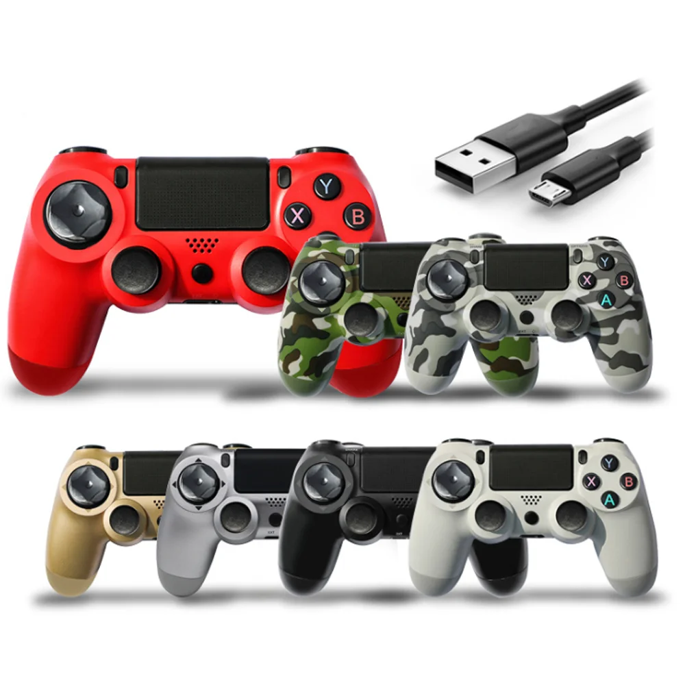

Wired Game Joystick for PS4 Controller Gamepad with USB Cable For Play Station 4 Console, 8 colors