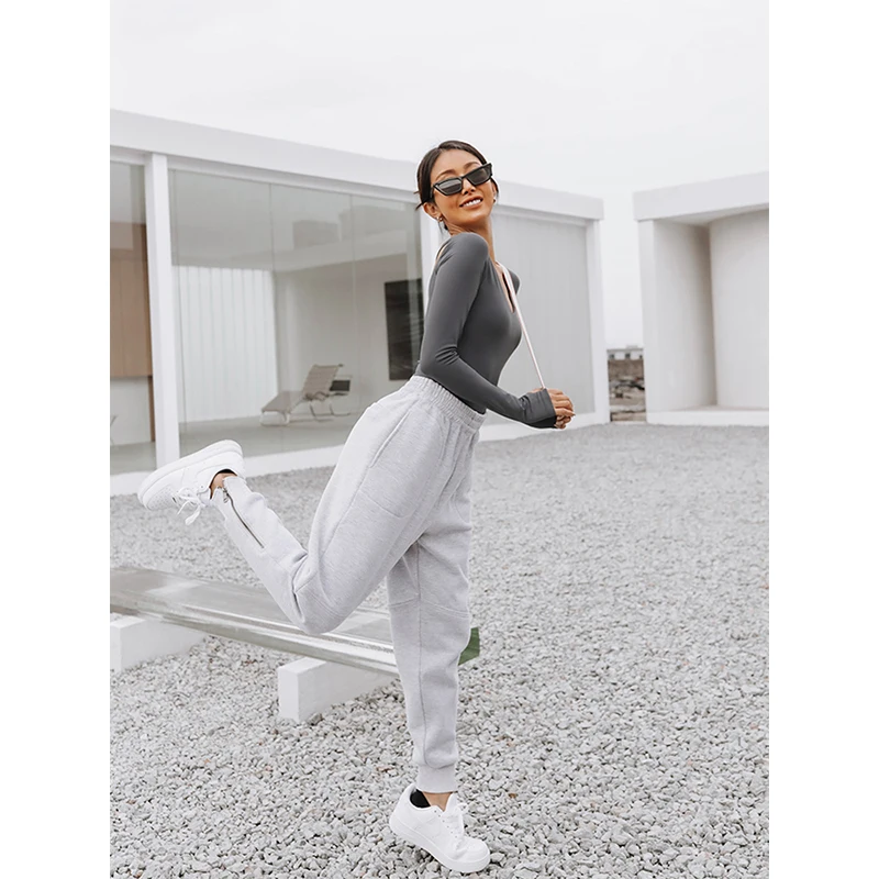 

2022 custom logo casual sports jogger pants loose outdoor pants women running fitness plus size sweat pants, Customized color