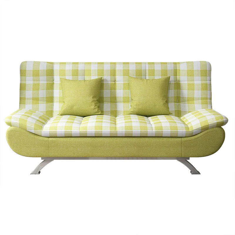 Cotton Linen Multifunctional Folding Sofa Bed Single Double Seat Rental