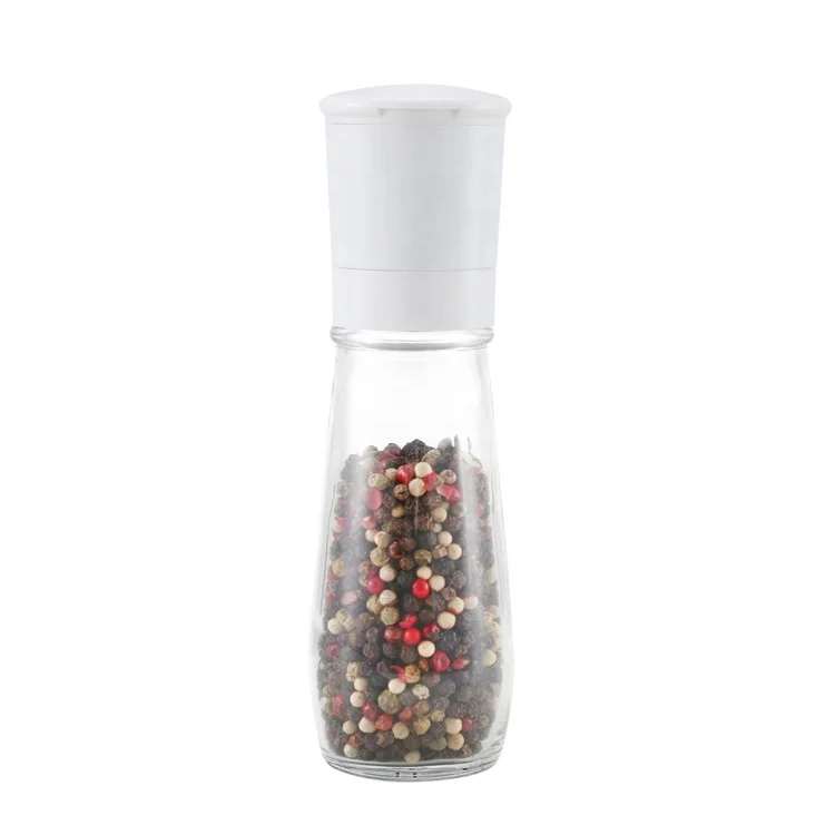 

Upside-down S/P Grinder Adjustable Handheld Salt Mill Glass Bottle Pepper Mill