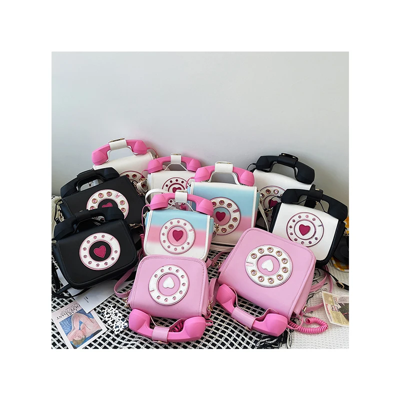 

New Creative Phone Purses Gradient Color Funny Women High Quality Handbags School Bags for Girls Messenger Bags Summer Hand Bags