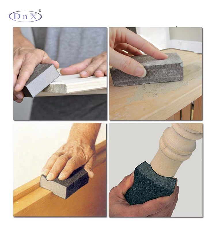 Double Sided Sponge Sandpaper Drywall Wet Sanding Sponge Square