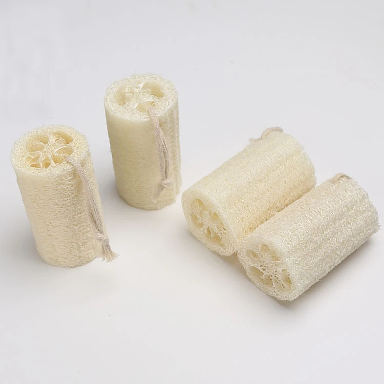 

OEM 4inch 5inch customize size natural lufa luffa bamboo sponge Vegetables loofah