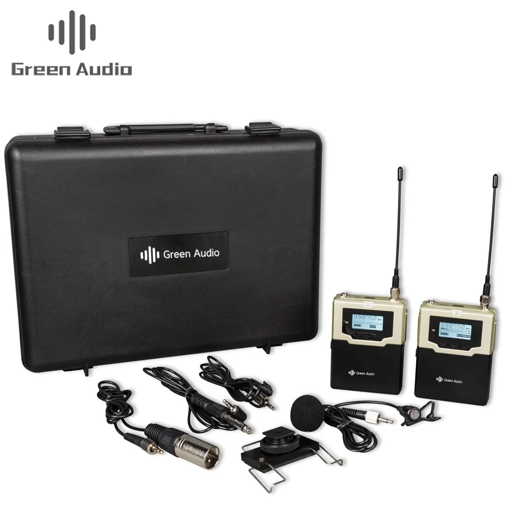 

GAW-M9300 DSLR Camera Wireless Lavalier System for Outdoor Recording, Interview, Video Shooting, Broadcast Microphone