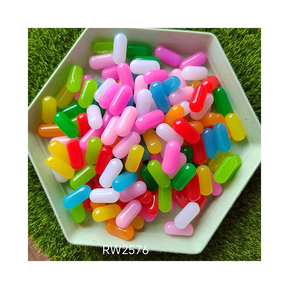

Mini Jelly Candy Flat Back Resin Cabochons Scrapbook DIY Party Decorate Slime Charms Crafts Accessories