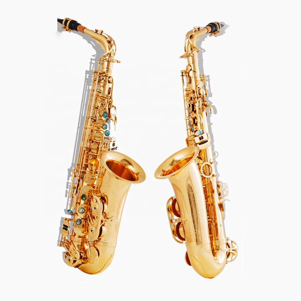 

2021 Professional Musical Instrument Baritone Saxophone for Student Saxophone Alto, Gold