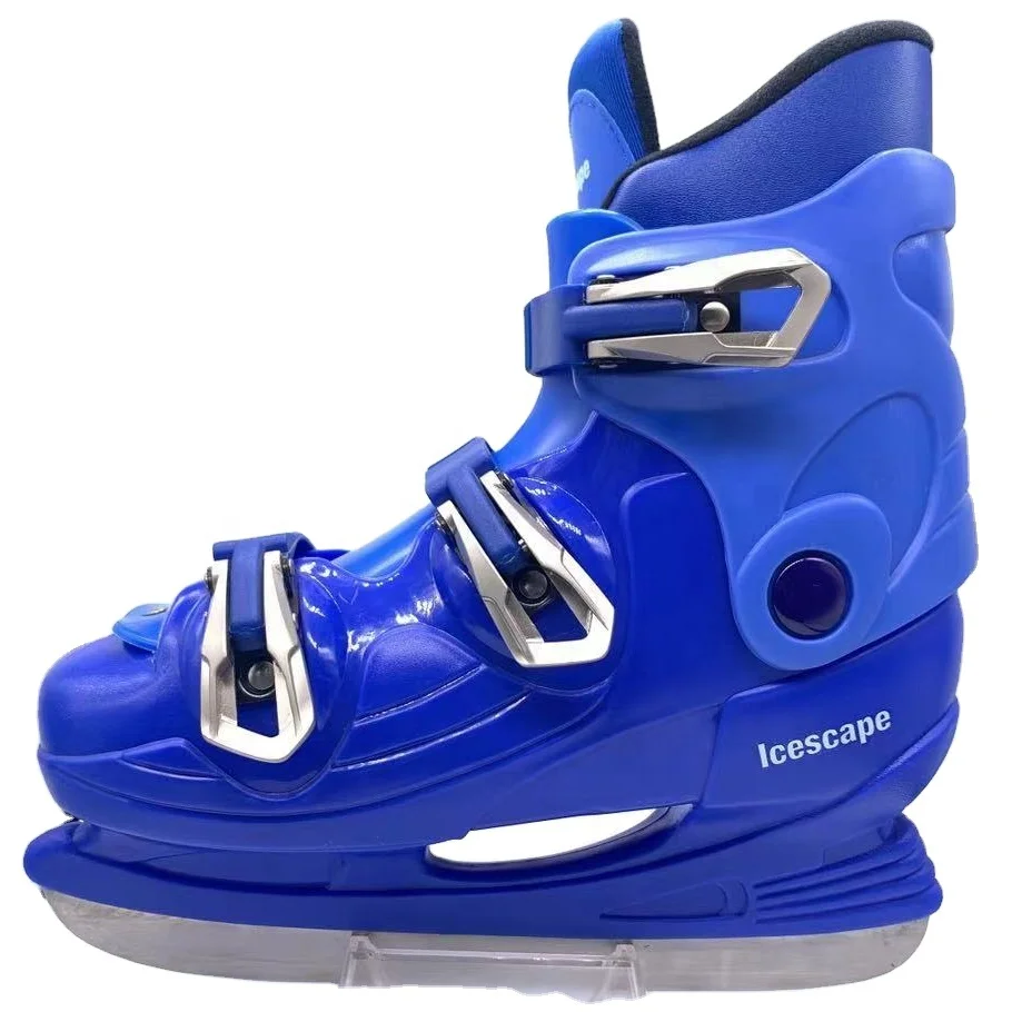 

Custom/Wholesale ice rink events rental metal fixed buckle impact resistance hockey ice skating/ice skates shoes, Blue, black, white, green others customizable