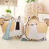 Comic-Con Hot Original Expression Pack Pillow Cartoon Fringe Cute Dog Emoji Bun Plush Toy