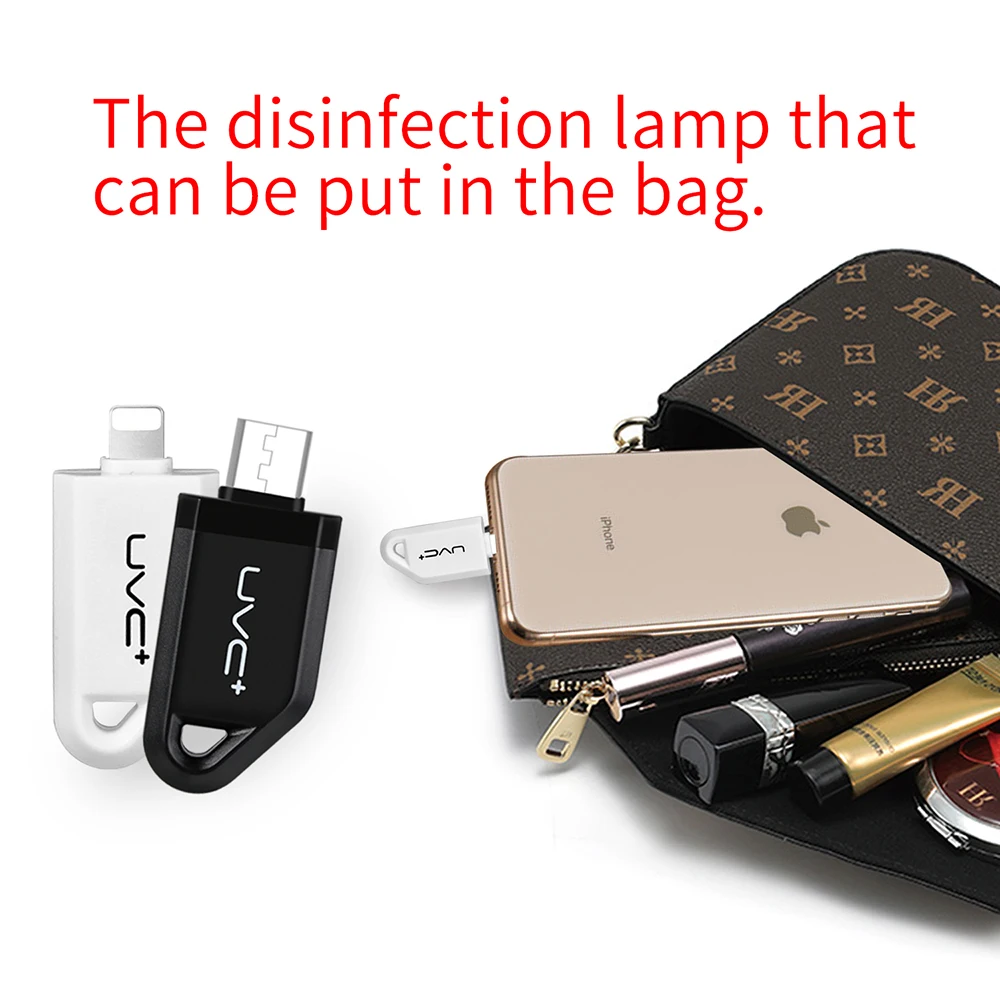 
Hot Portable Mobile Phone UVC Sterilization Light USB Mini Ultraviolet Light LED UVC Lamp UV Sterilizer 