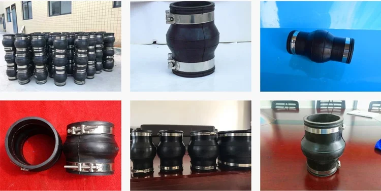 Quality guarantee dn80 union connect type expans clamp rubber joint