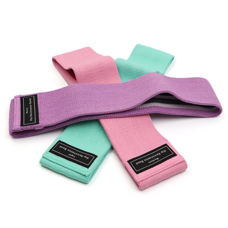 

Wholesale Cheap Custom Printed Logo High Quality Fabric Non Slip Fitness Home Exercise Hip Circle Loop Resistance Bands Set, Green/pink/grey/purple/black/white