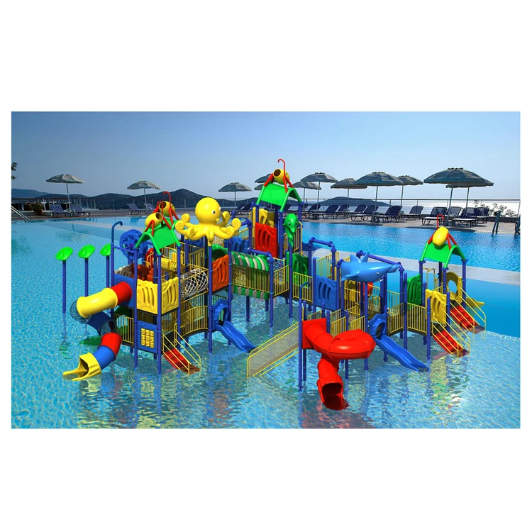 

Outdoor large playground water park water slide kids water playground JMQ-G131A, Red yellow blue orange green etc