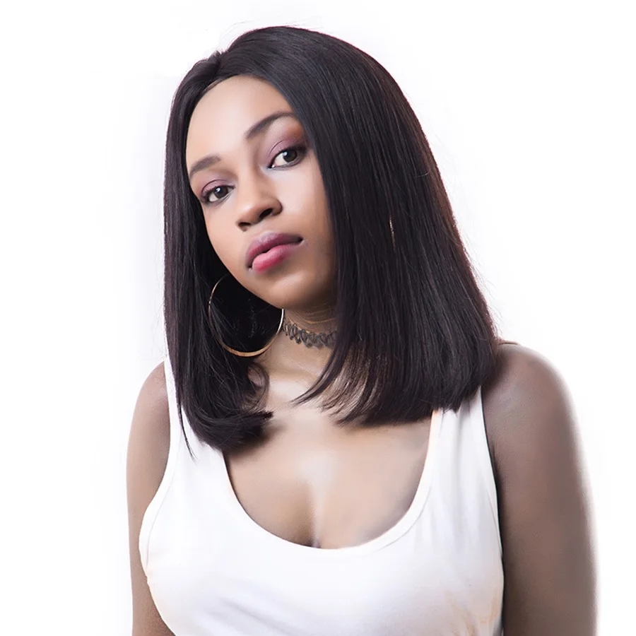 

brazilian virgin cuticle aligned wigs human hair short bob lace front wigs colored 100% human hair wigs for black women