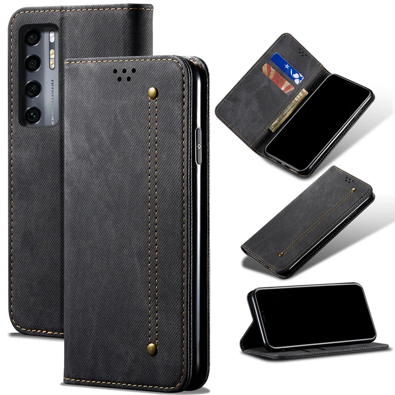 

2022 Retro Wallet Case for TCL 20 Pro with Credit Card Luxury Mobile Phone case for TCL 20SE