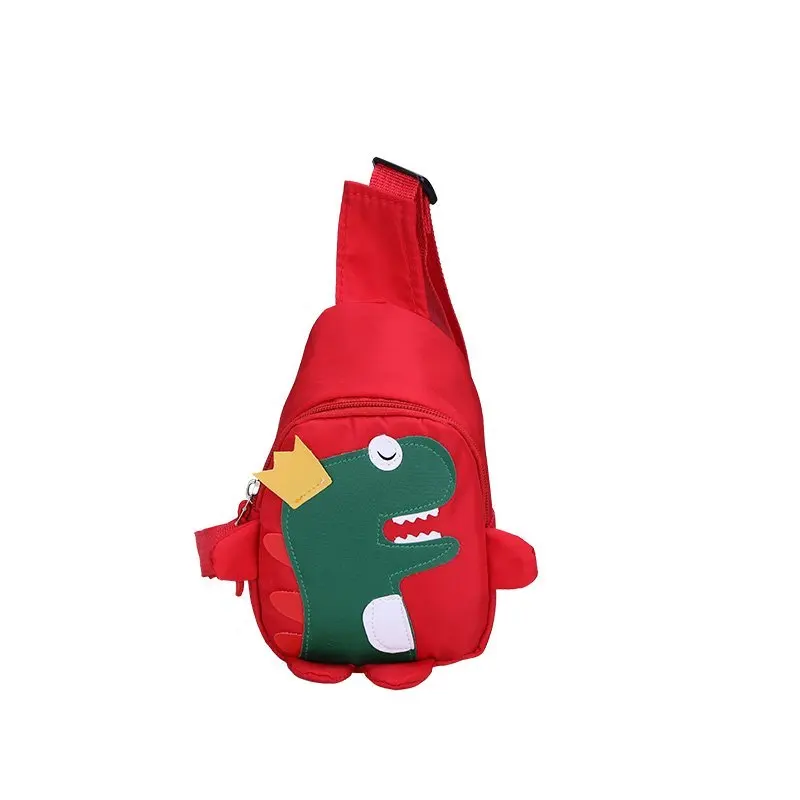 

2021 Amazon very hot kids cross-body bag nylon printed dinosaur mini bag fashionable children bag