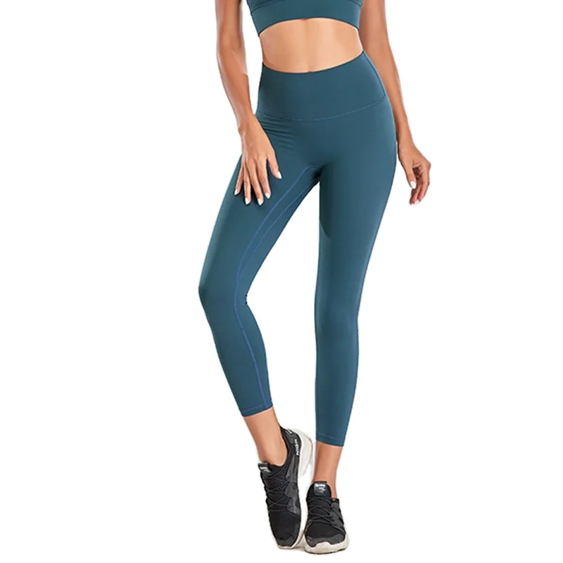 

Women's compression soft and quick-drying exercise exercise fitness body shaping leggings seamless, Cameo
